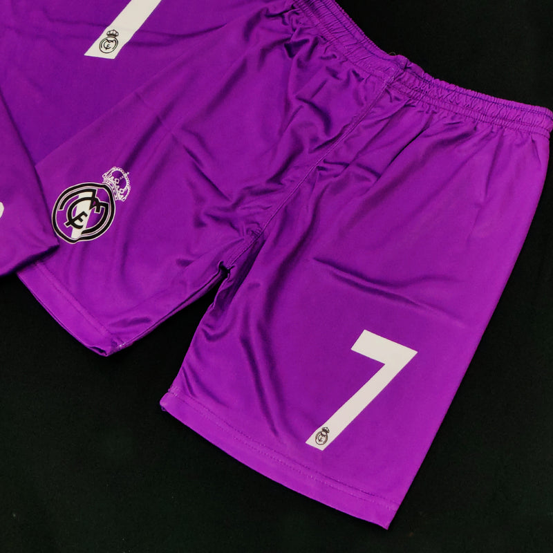 Ronaldo - Real Madrid Vintage Purple 💜 Football Kit ⚽