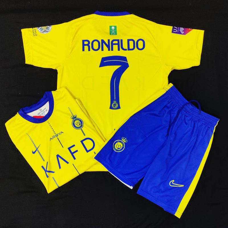 BLUE - Kids Al Nassr Ronaldo Football Kit ⚽