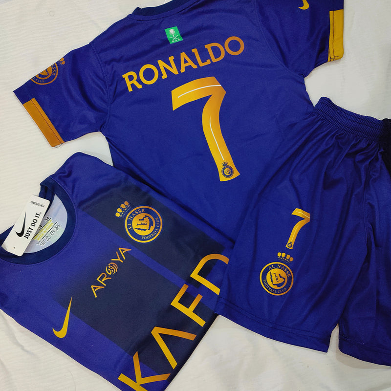 BLUE - Kids Al Nassr Ronaldo Football Kit ⚽