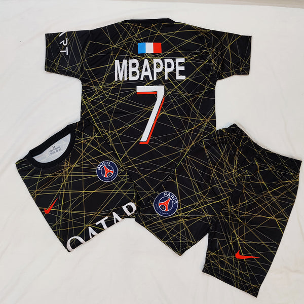 Mbappé - PARIS - Kids Football Kit ⭐⚽ - Black