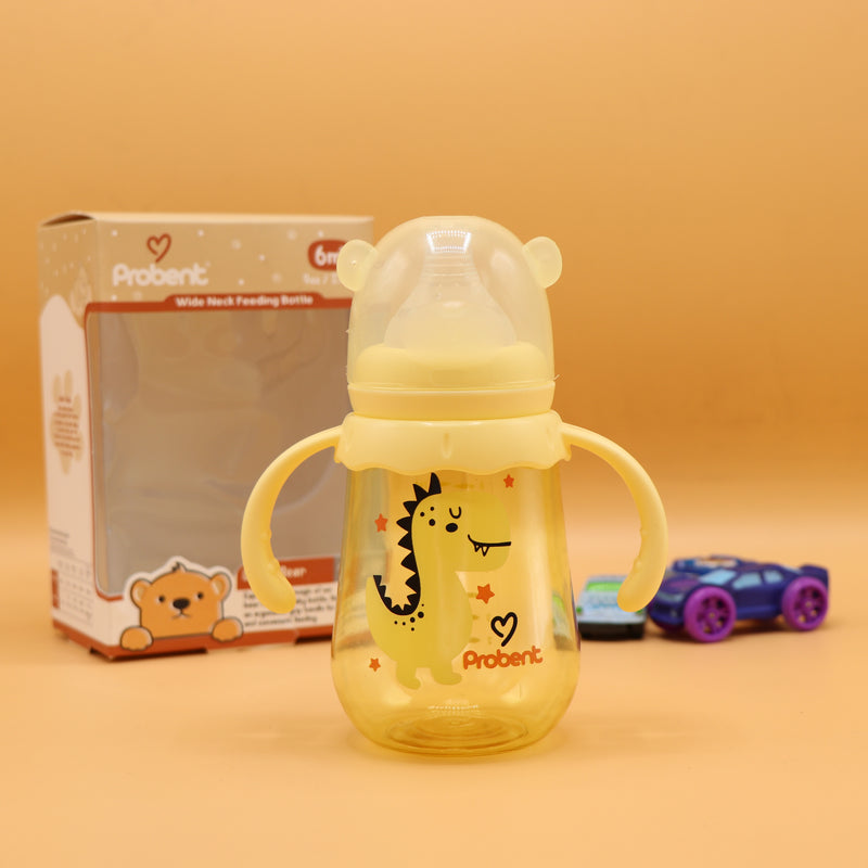 YELLOW - Probent Classic Feeder Bottles - Baby Bottles