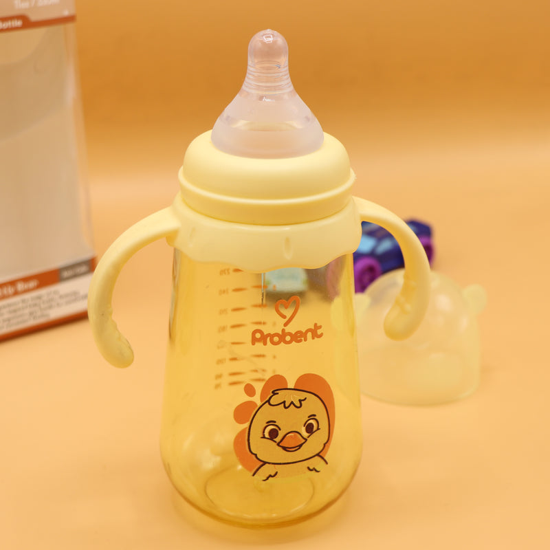 YELLOW - Probent Classic Feeder Bottles - Baby Bottles