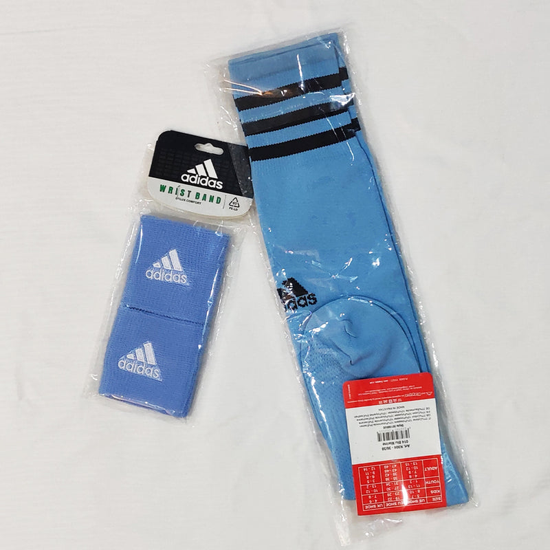 Football Socks & Wristbands Set⚽ - BLUE - 11-14 Years